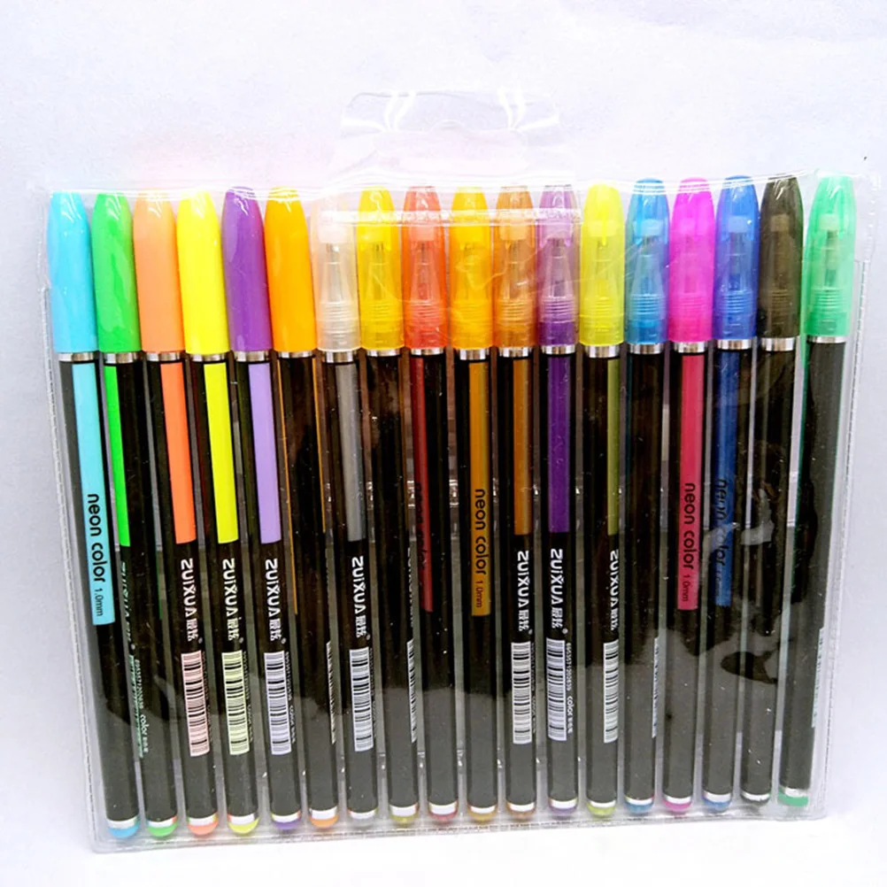 18 Colors Gel Ink Pen 1.0mm Neon Color Pen Set Craft Drawing Painting Coloring Books Gift (Assorted Color)
18 Colors Gel Ink Pen 1.0mm Neon Color Pen Set Craft Drawing Painting Coloring Books Gift (Assorted Color)