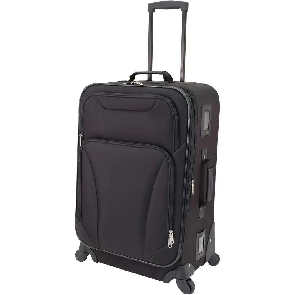24 Inch Black Upright Suitcase - Value Edition
24 Inch Black Upright Suitcase - Value Edition