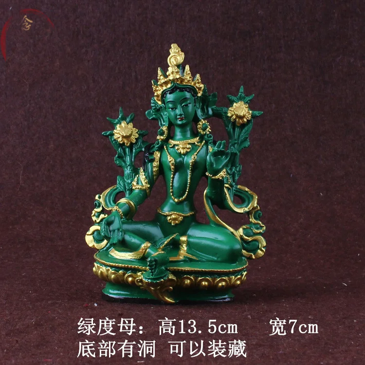 GOOD Greco-Buddhist HOME OFFICE Talisman family Protection # Nepal, Tibet, India Green Tara Buddha statue 13CM
GOOD Greco-Buddhist HOME OFFICE Talisman family Protection # Nepal, Tibet, India Green Tara Buddha statue 13CM