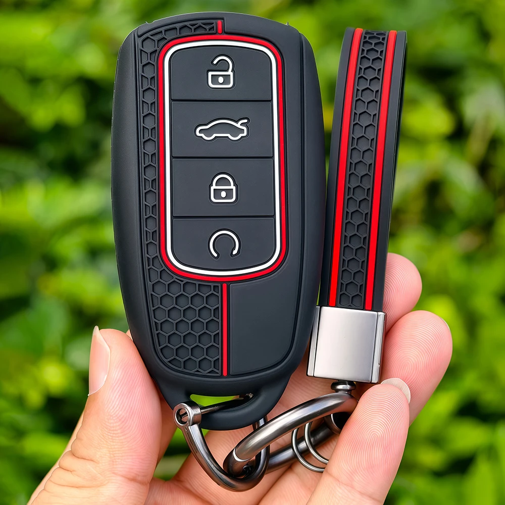 Silicone Car Key Case Cover Shell Holder For Chery Tenet T4 T7 Tiggo 4 7 Protector Key Shell Auto Keychain Accessories
Silicone Car Key Case Cover Shell Holder For Chery Tenet T4 T7 Tiggo 4 7 Protector Key Shell Auto Keychain Accessories