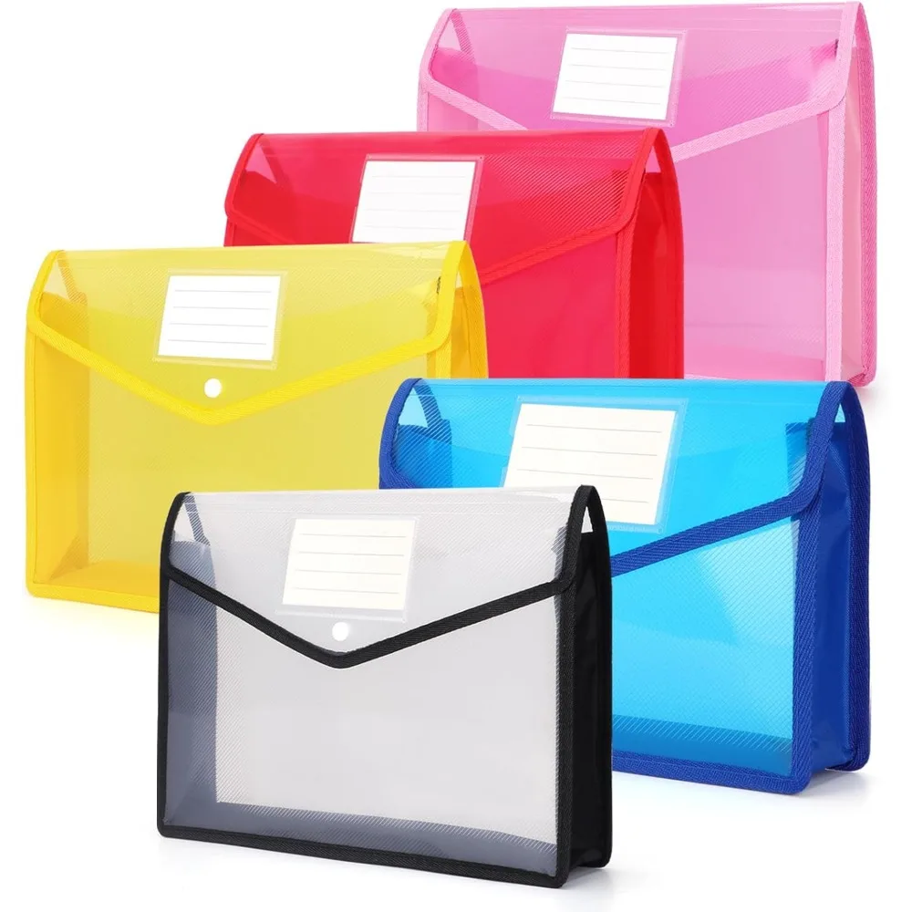 A4 Plastic File Folder Poly Envelope Expanding File Wallet Document Organizer with Snap Closure & Label Pocket Clear Colored Wat
A4 Plastic File Folder Poly Envelope Expanding File Wallet Document Organizer with Snap Closure & Label Pocket Clear Colored Wat