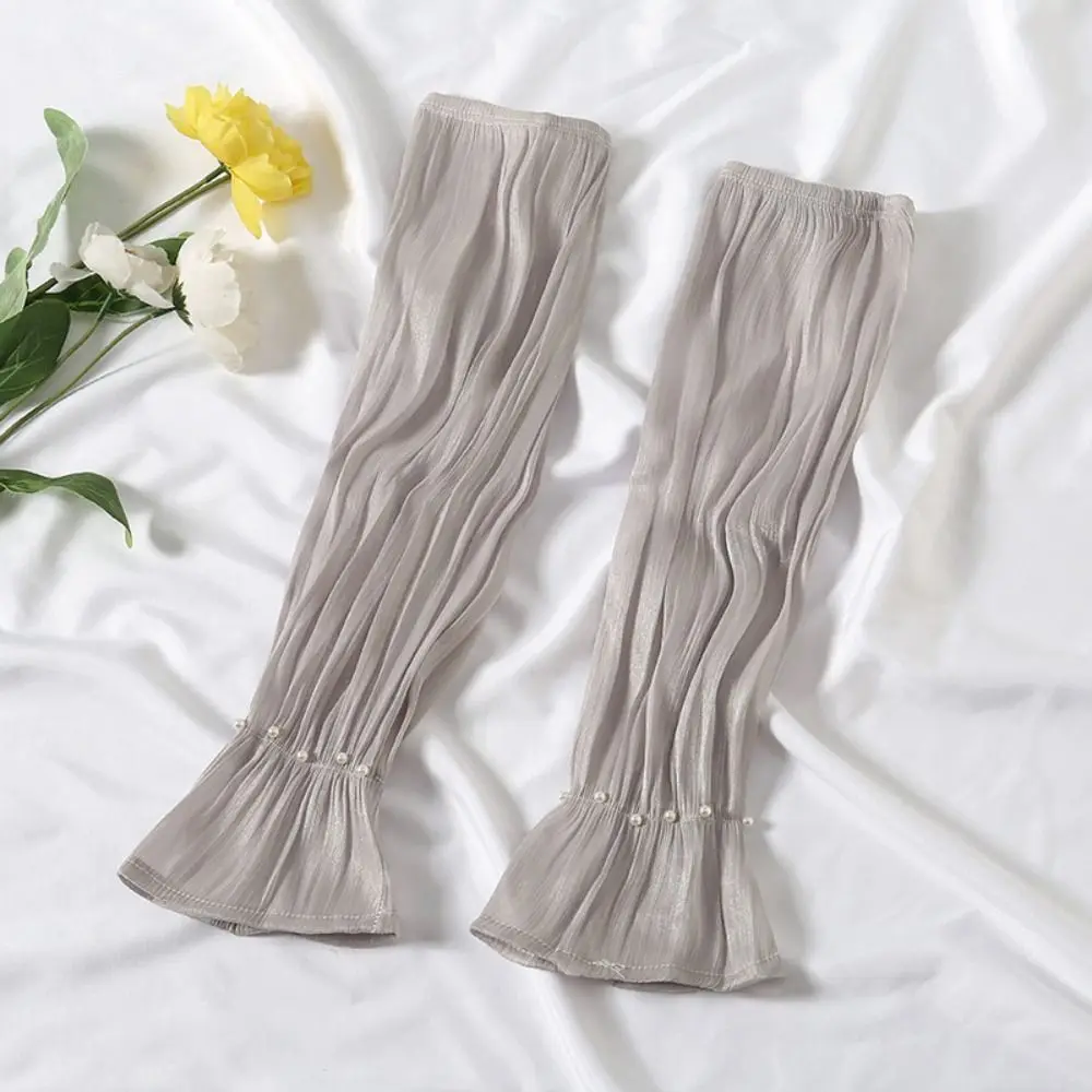 Lace Ice Silk Sleeves Gloves Pearl Transparent Summer Sunscrean Sleeves Sports Sleeves Sun Protection Driving Arm Sleeves
Lace Ice Silk Sleeves Gloves Pearl Transparent Summer Sunscrean Sleeves Sports Sleeves Sun Protection Driving Arm Sleeves