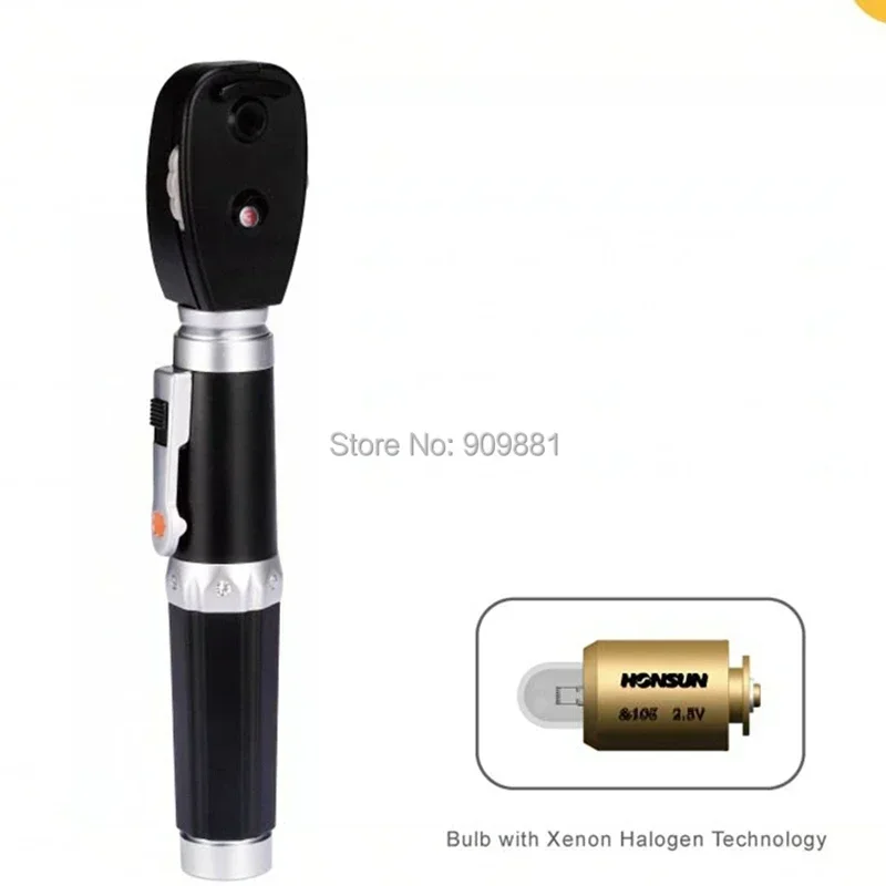 Portable Direct Ophthalmoscope Professional Medical Eye Diagnostic Device Kit for Ophthalmologists Xenon Halogen Lens HS-OP10
Portable Direct Ophthalmoscope Professional Medical Eye Diagnostic Device Kit for Ophthalmologists Xenon Halogen Lens HS-OP10