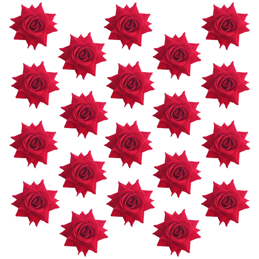 20pcs Rose Flowers Realistic Wedding Party Simulation Roses Decorations Cloth Headpieces Home Centerpieces
20pcs Rose Flowers Realistic Wedding Party Simulation Roses Decorations Cloth Headpieces Home Centerpieces