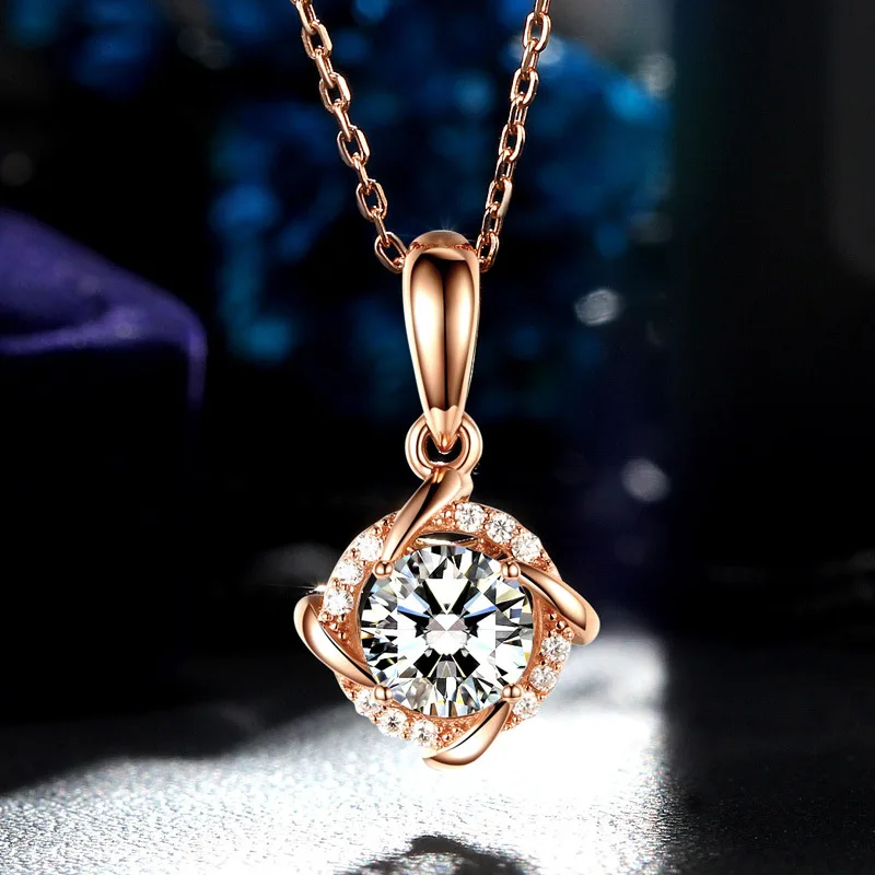 Fashion S925 Silver Plated 18K Gold Circular Moissanite Necklace With Main Stone 1.0ct For Women Birthday Gift
Fashion S925 Silver Plated 18K Gold Circular Moissanite Necklace With Main Stone 1.0ct For Women Birthday Gift