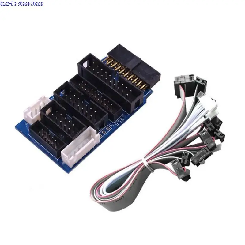 D0UA MultiProtocol JTAG To SWD Adapter Converter Compatible for For JTAG V 8 V 9 Microcontroller with 7 Connection Cables
D0UA MultiProtocol JTAG To SWD Adapter Converter Compatible for For JTAG V 8 V 9 Microcontroller with 7 Connection Cables