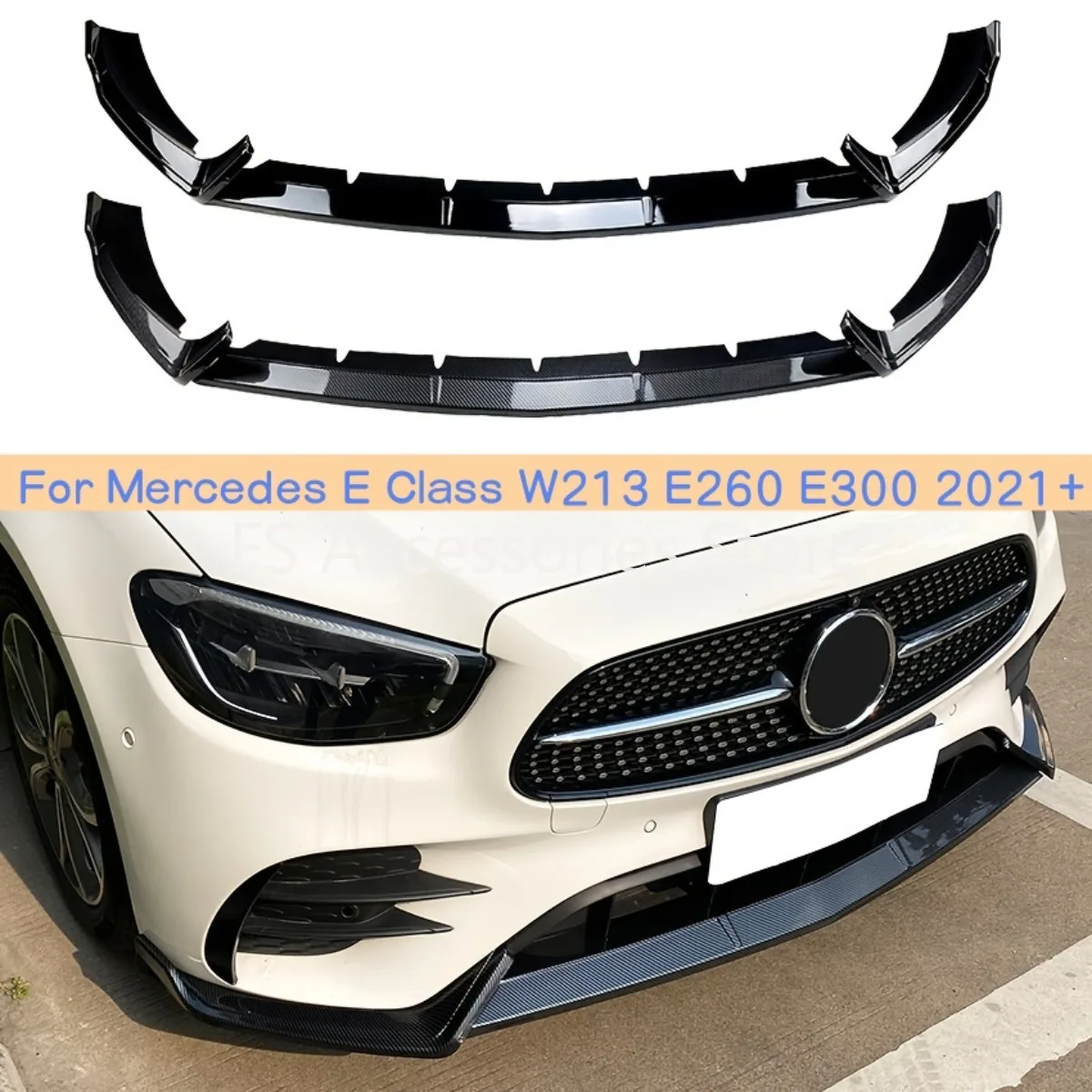 Car Front Bumper Splitter Lip Corner Protector Modification Parts For Mercedes E Class W213 E260 E300 2021+ AMG
Car Front Bumper Splitter Lip Corner Protector Modification Parts For Mercedes E Class W213 E260 E300 2021+ AMG