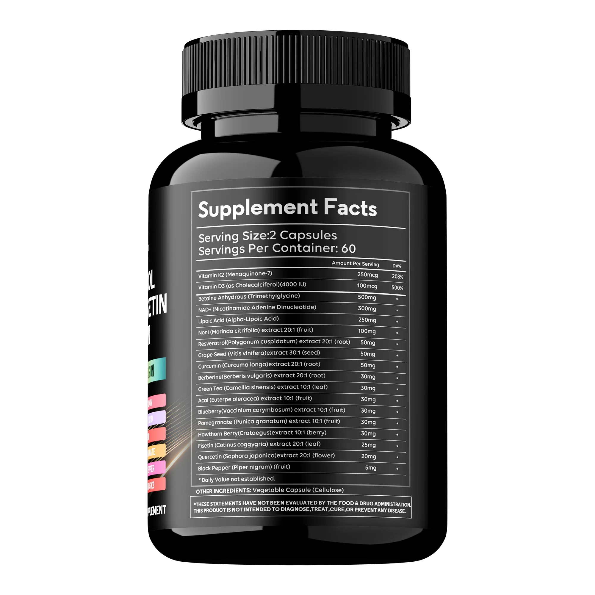 NAD+ Resveratrol Berberine - Improves Endurance, Anti-aging, Promotes Cellular Health and Cardiovascular Function
NAD+ Resveratrol Berberine - Improves Endurance, Anti-aging, Promotes Cellular Health and Cardiovascular Function
