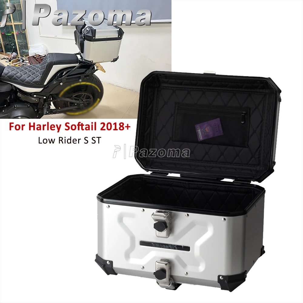42L Motorcycle Helmet Box For Harley Softail M8 Low Rider S ST FXLR FXLRS FXLRST Rear Trunk Top Case Travel Luggage Storage Box
42L Motorcycle Helmet Box For Harley Softail M8 Low Rider S ST FXLR FXLRS FXLRST Rear Trunk Top Case Travel Luggage Storage Box