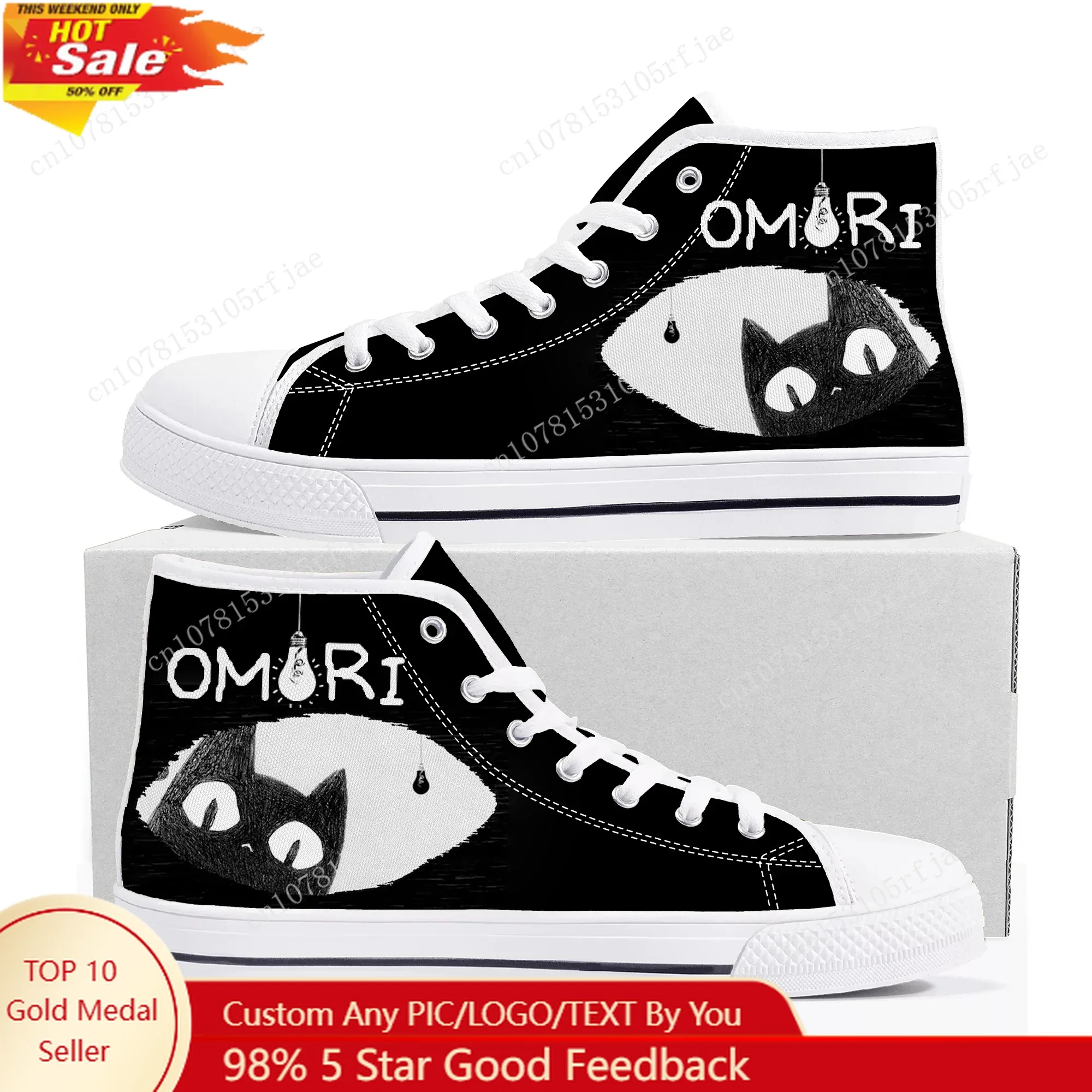 Omori High Top Sneakers Hot Cartoon Game Mens Womens Teenager High Quality Fashion Canvas Shoes Casual Tailor Made Sneaker
Omori High Top Sneakers Hot Cartoon Game Mens Womens Teenager High Quality Fashion Canvas Shoes Casual Tailor Made Sneaker