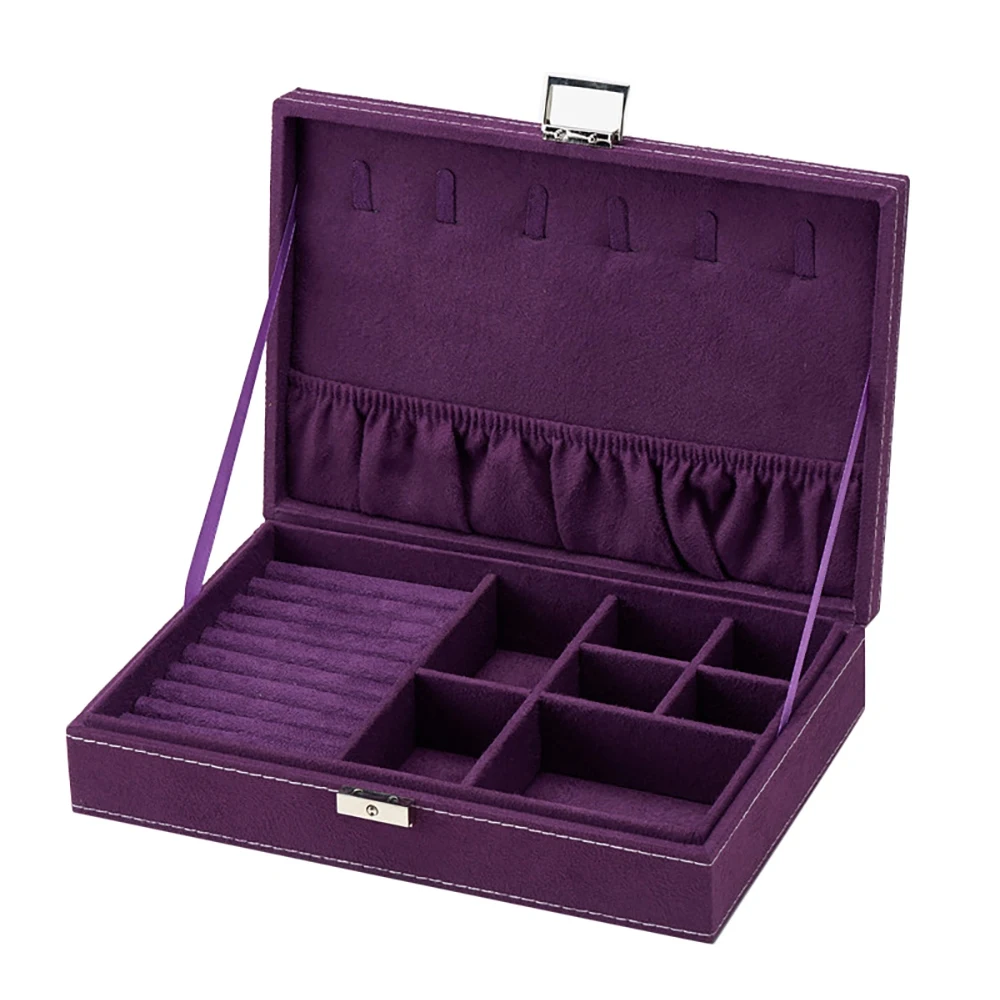 Jewelry Box Velvet Storage Box with Lock Display Cabinet Multifunction Earring Necklace Ring Storage Box
Jewelry Box Velvet Storage Box with Lock Display Cabinet Multifunction Earring Necklace Ring Storage Box
