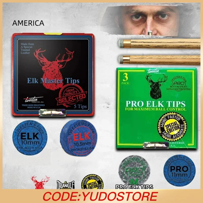 ELK-PRO наконечник бильярдный кий кий для снукера 10 мм/10,5 мм/11 мм наконечник M/H/EH профессиональные билетчатые аксессуары для Ronnie O'Sullivan
ELK-PRO наконечник бильярдный кий кий для снукера 10 мм/10,5 мм/11 мм наконечник M/H/EH профессиональные билетчатые аксессуары для Ronnie O'Sullivan