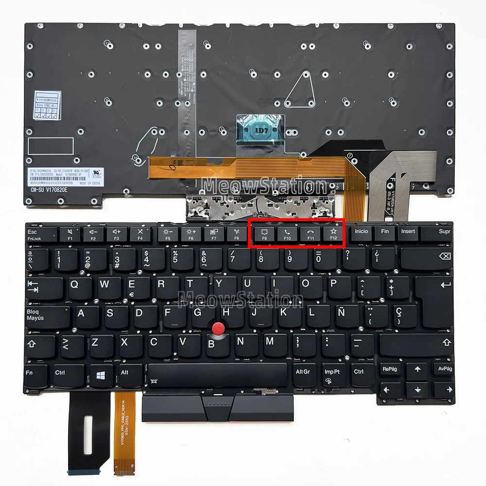 Испанская клавиатура с подсветкой и трек-точкой для Lenovo Thinkpad T490s 20NX 20NY,T495s 20QJ 20QK, T14S GEN 1 20T0 20T1 20UH 20UJ,P1 Gen 1 20MD 20ME,P1 Gen 2 20QT 20QU,P1 Gen 3 20TH 20TJ,X1 Extreme Gen 1/2/3 
Испанская клавиатура с подсветкой и трек-точкой для Lenovo Thinkpad T490s 20NX 20NY,T495s 20QJ 20QK, T14S GEN 1 20T0 20T1 20UH 20UJ,P1 Gen 1 20MD 20ME,P1 Gen 2 20QT 20QU,P1 Gen 3 20TH 20TJ,X1 Extreme Gen 1/2/3