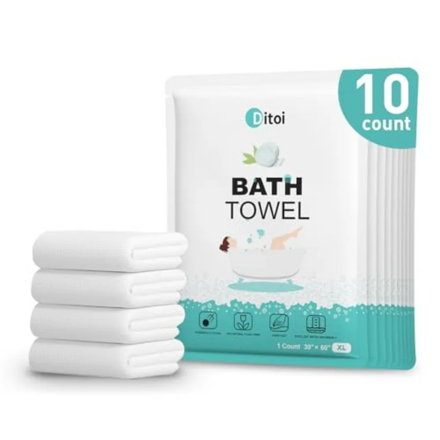 Disposable Bath Towels, Extra Large Beach Towels 30"X60", Camping Towels for Travel Hotel, Soft Quick Dry Shower Tissue for Bod
Disposable Bath Towels, Extra Large Beach Towels 30"X60", Camping Towels for Travel Hotel, Soft Quick Dry Shower Tissue for Bod