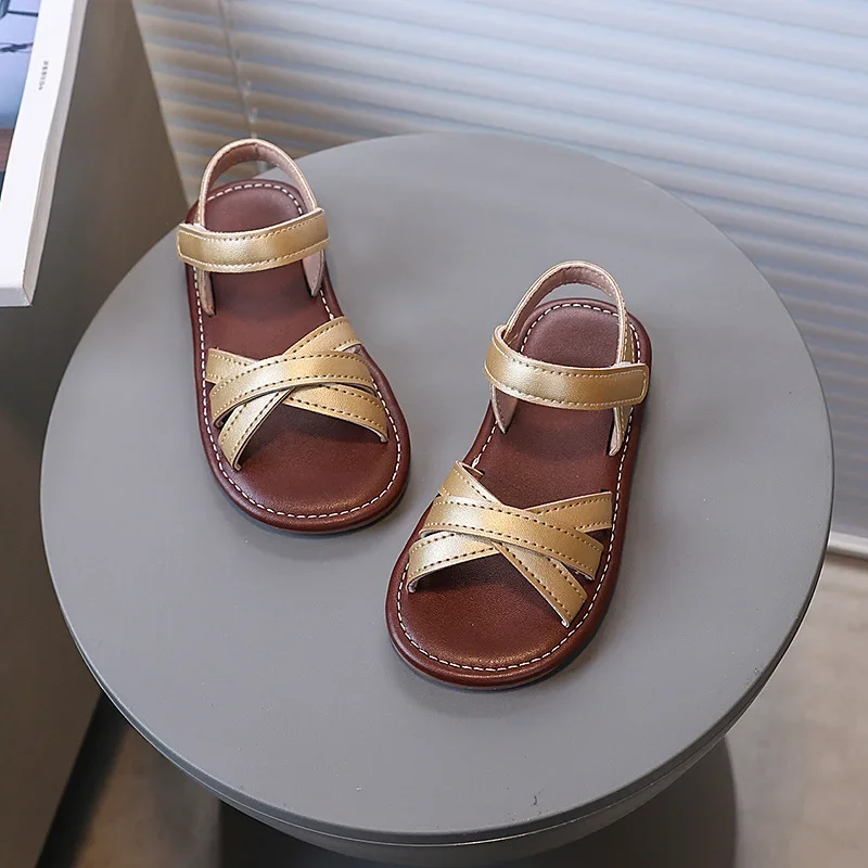 Girls Princess Shoes Soild Color Versatile Kids Sandals Open Toes Hook&loop 2025 Summer New Girls Beach Shoes Non-slip Soft Sole
Girls Princess Shoes Soild Color Versatile Kids Sandals Open Toes Hook&loop 2025 Summer New Girls Beach Shoes Non-slip Soft Sole