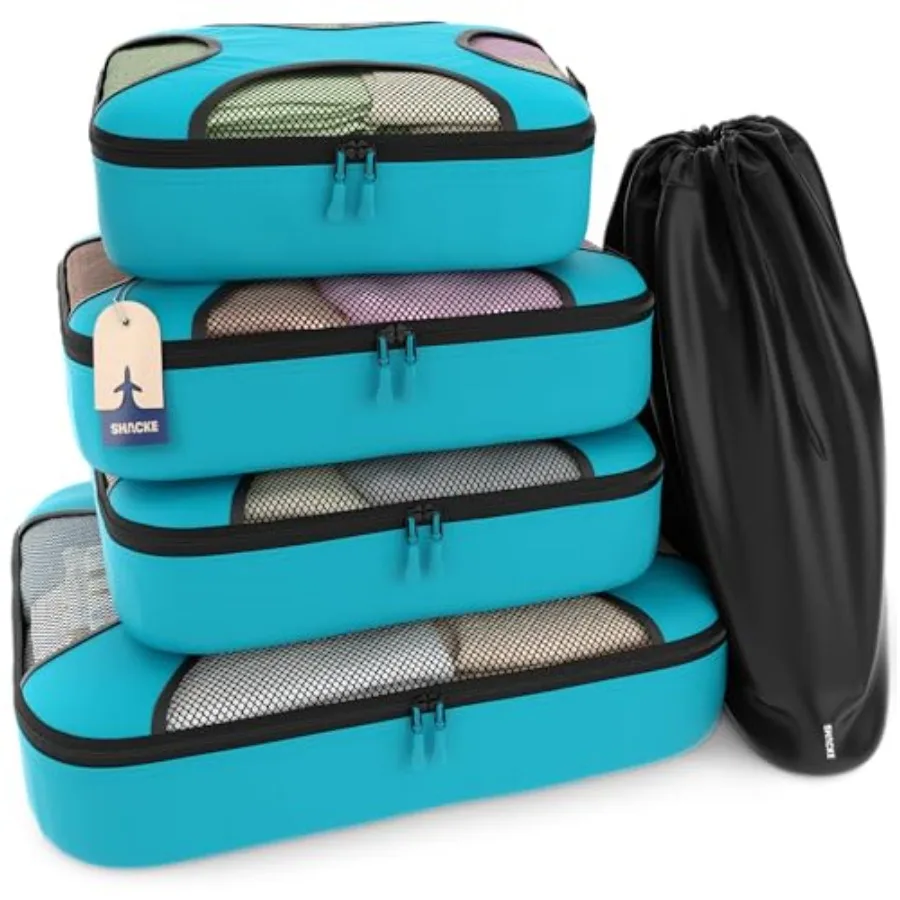 Packing Cubes for Travel 5 Set - Compression Luggage Organizer Bags - Versatile Travel Organizer for Women and Men - Optimized
Packing Cubes for Travel 5 Set - Compression Luggage Organizer Bags - Versatile Travel Organizer for Women and Men - Optimized