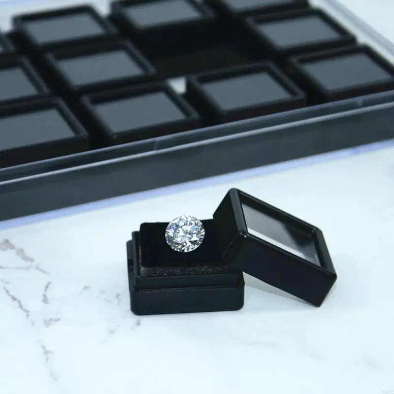 Elegant 15 Slot Crystals Rings Showcase Box with Dustproof Waterproof Features Y08E
Elegant 15 Slot Crystals Rings Showcase Box with Dustproof Waterproof Features Y08E