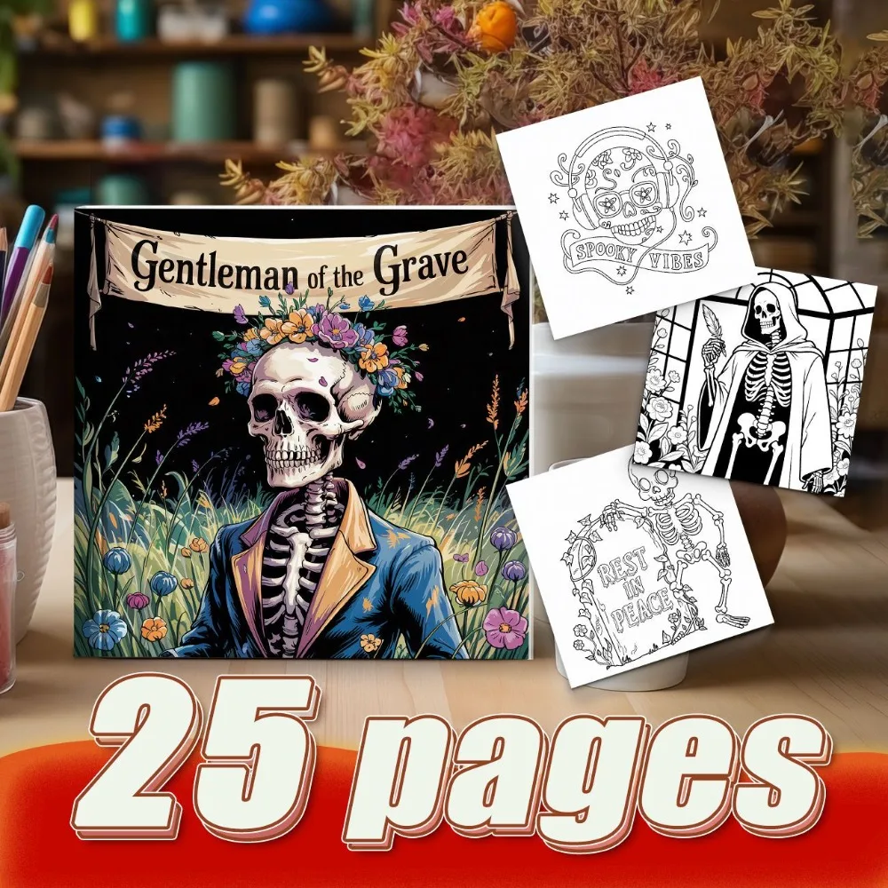 Flower Fairy Accompanied By Cartoon Skeleton Coloring Book Thickened Paper To Help Cultivate Color Perception
Flower Fairy Accompanied By Cartoon Skeleton Coloring Book Thickened Paper To Help Cultivate Color Perception