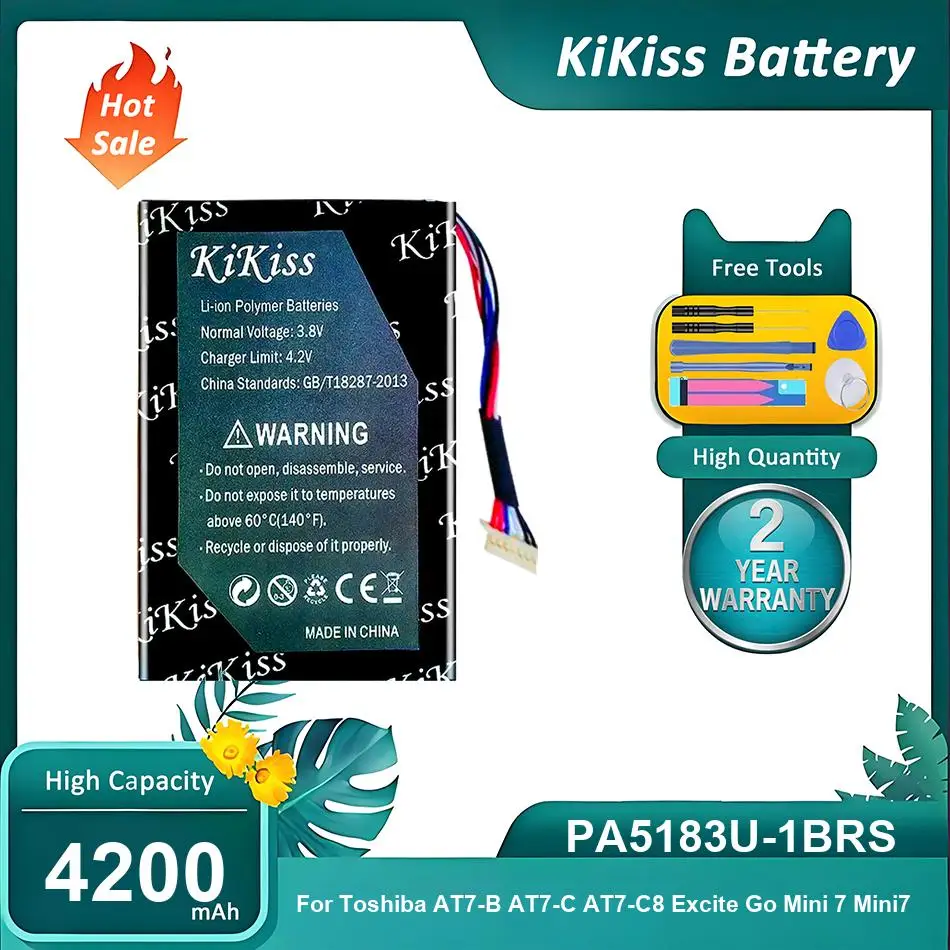 Сменный аккумулятор для ноутбука Toshiba AT7-B AT7-C AT7-C8 Excite Go Mini 7, PA5183U-1BRS, 4200 мАч
Сменный аккумулятор для ноутбука Toshiba AT7-B AT7-C AT7-C8 Excite Go Mini 7, PA5183U-1BRS, 4200 мАч