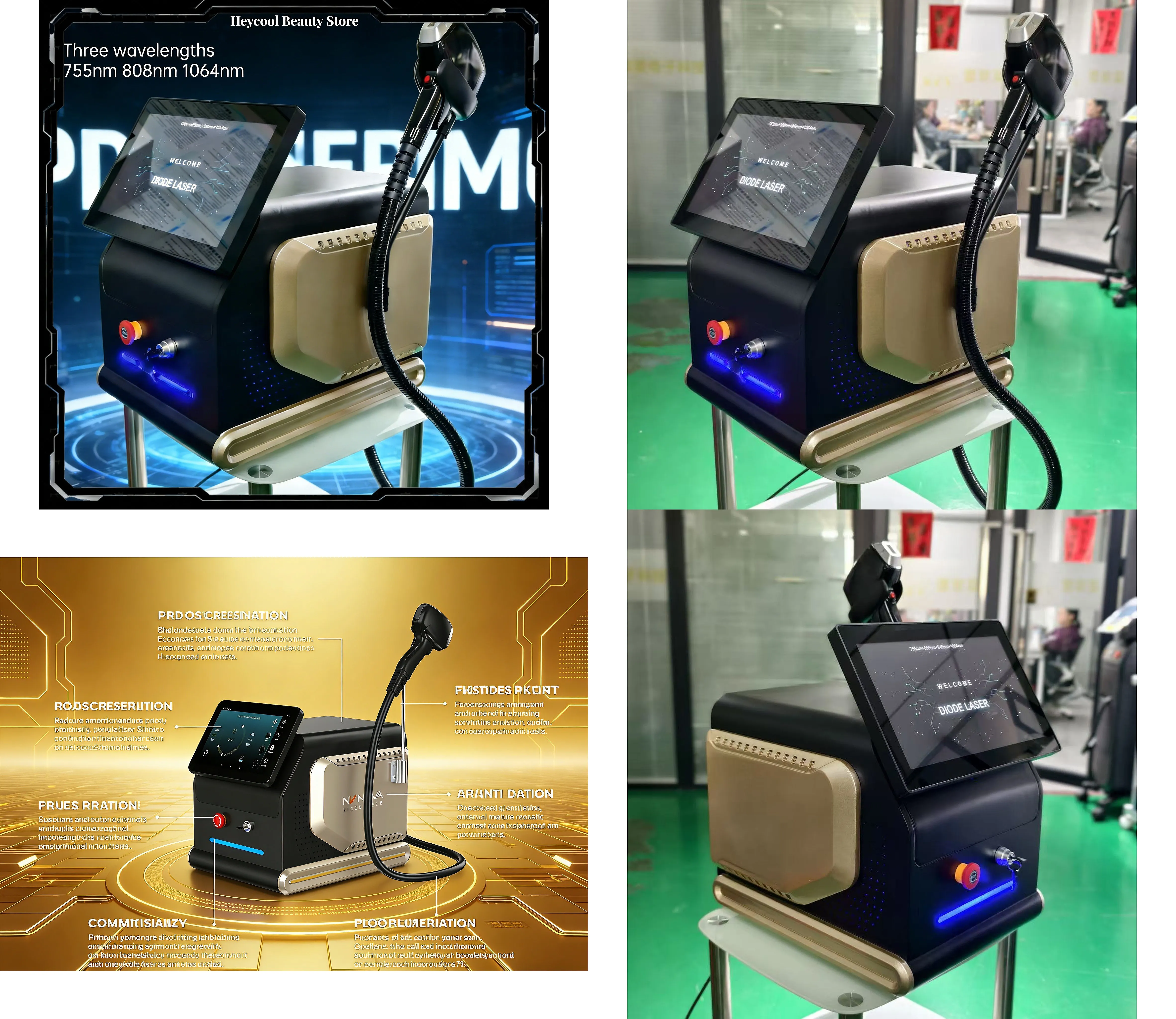 2026 Professional 3-Wavelength Diode Laser Hair Removal 755+808+1064nm Painless for All Skin Types
2026 Professional 3-Wavelength Diode Laser Hair Removal 755+808+1064nm Painless for All Skin Types