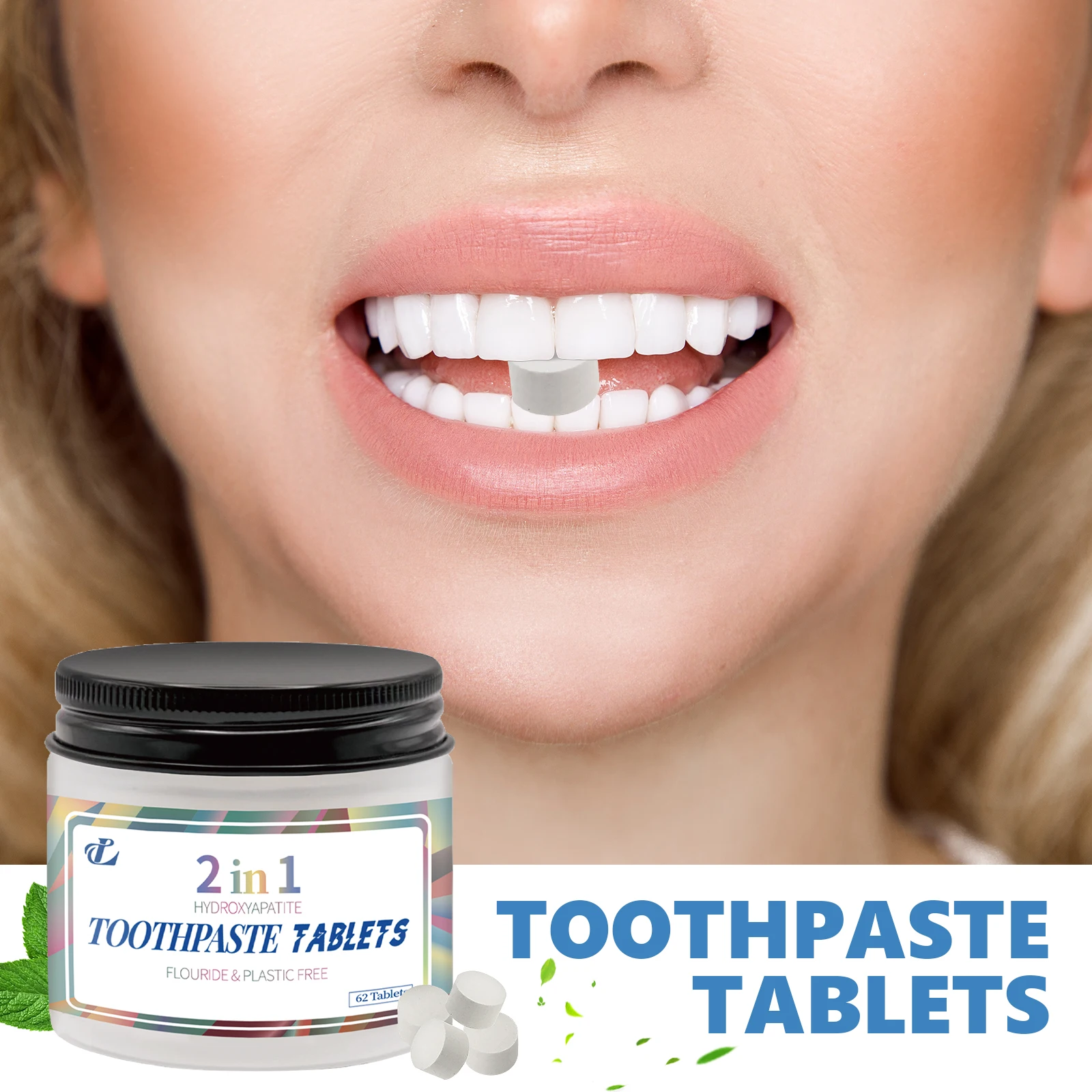 62 шт., таблетки для жевательной зубной пасты, уход за полостью рта, со вкусом мяты, зубные вкладки для чистки, подходят для путешествий, для зубов, десен, свежее дыхание
62 шт., таблетки для жевательной зубной пасты, уход за полостью рта, со вкусом мяты, зубные вкладки для чистки, подходят для путешествий, для зубов, десен, свежее дыхание