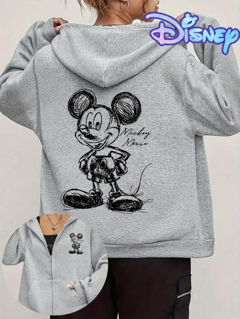 Potdemiel Classic Characters Mickey Minnie Print Hooded Thickened Cardigan Jacket Trendy Sweatshirt Perfect for Autumn/Winter
Potdemiel Classic Characters Mickey Minnie Print Hooded Thickened Cardigan Jacket Trendy Sweatshirt Perfect for Autumn/Winter