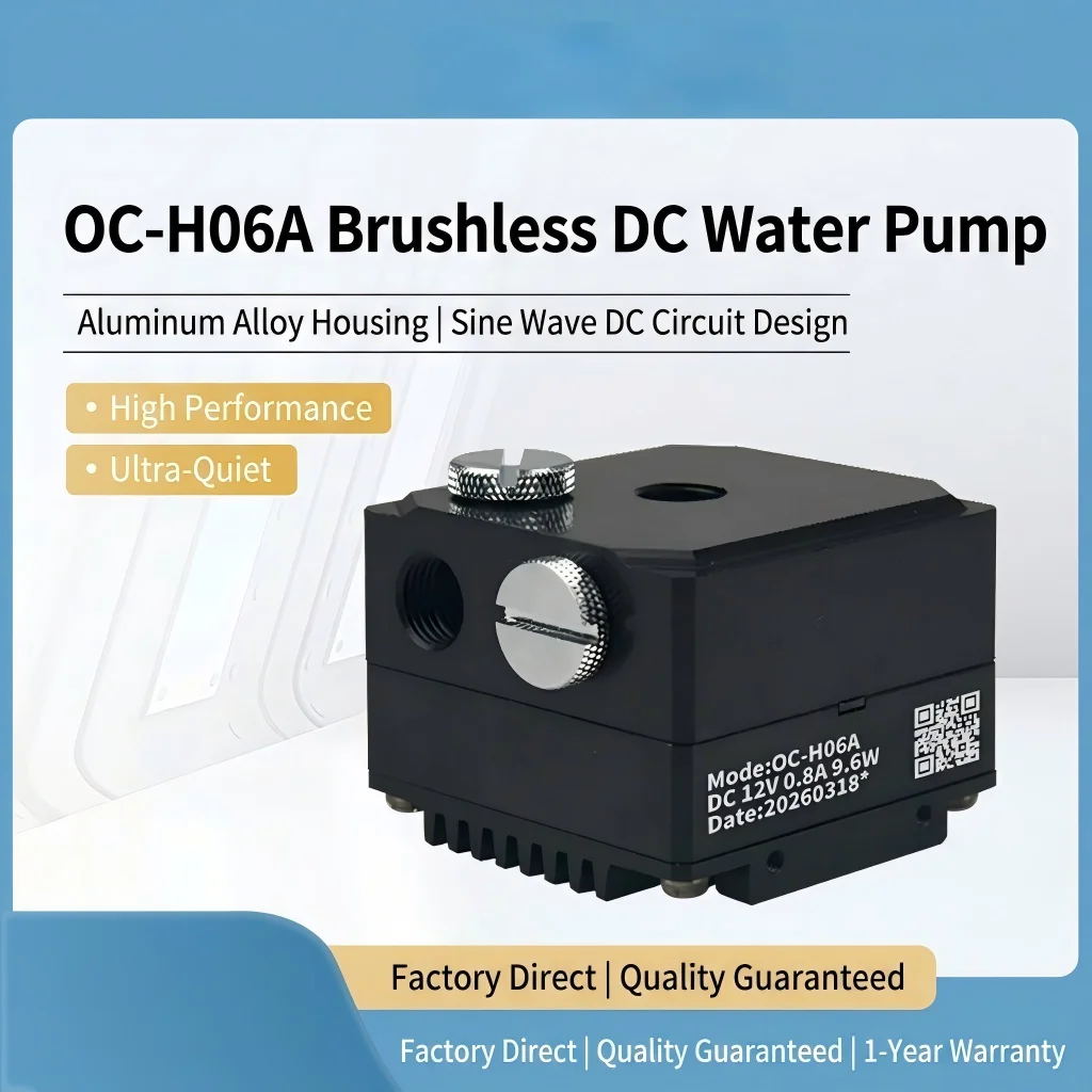 OCOCOO DIY CPU Cooler Ultra Quiet Water Cooling Pump Aluminum Alloy 600L/H Power 9.6 W Custom Liquid Loop G1/4 Thread OC-H06A
OCOCOO DIY CPU Cooler Ultra Quiet Water Cooling Pump Aluminum Alloy 600L/H Power 9.6 W Custom Liquid Loop G1/4 Thread OC-H06A