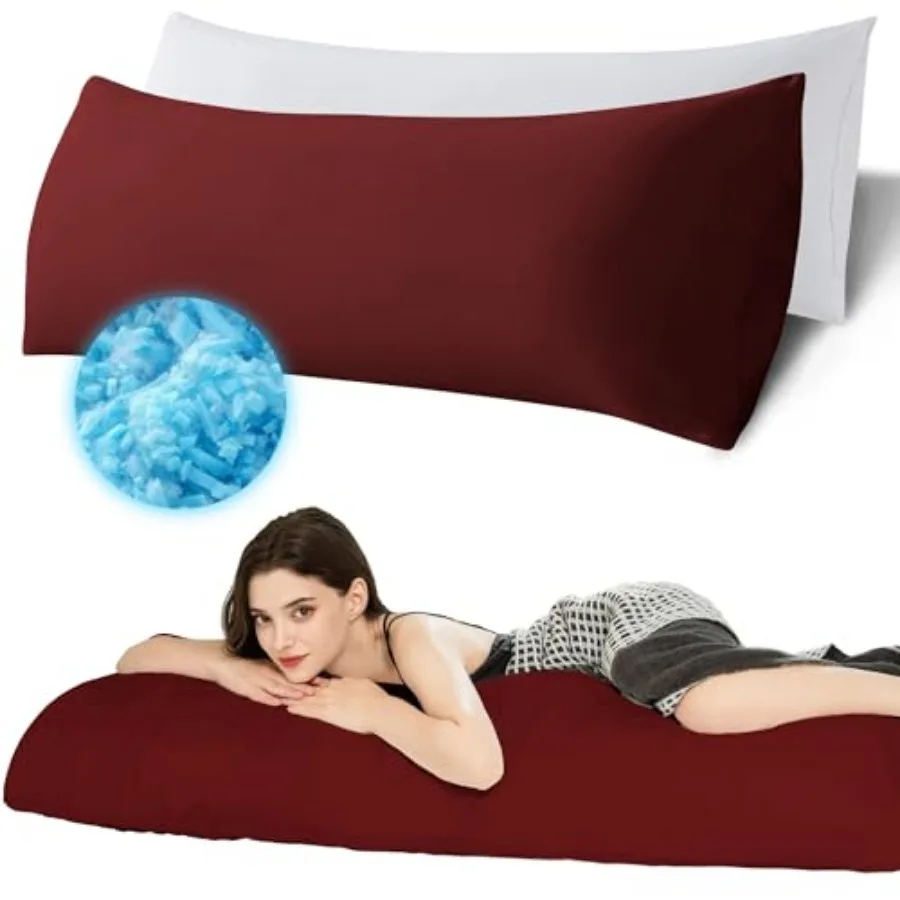 Memory Foam Body Pillow with Cover, Full Large Body Pillows Insert for Adults with Envelope Closure Pillowcase, Firm and Fluffy
Memory Foam Body Pillow with Cover, Full Large Body Pillows Insert for Adults with Envelope Closure Pillowcase, Firm and Fluffy