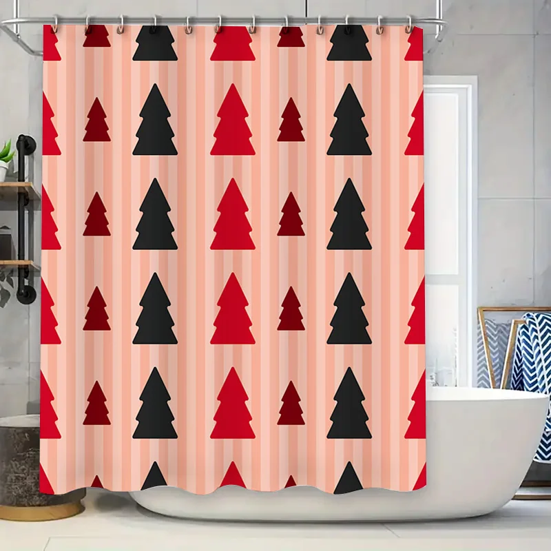 Полосатая рождественская елка с принтом, занавеска для душа, сумки Adorbs, домашний декор 
Полосатая рождественская елка с принтом, занавеска для душа, сумки Adorbs, домашний декор