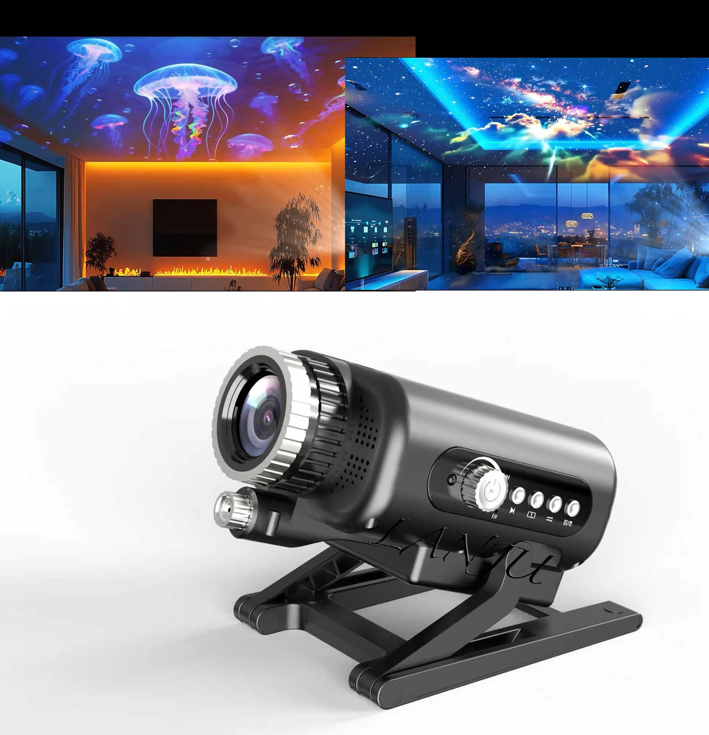 LED Wide-Angle Adjustable Focal Length Starry Sky Projection Light 60 Scene Cosmic Galaxy Disco Christmas Festival Party Lights
LED Wide-Angle Adjustable Focal Length Starry Sky Projection Light 60 Scene Cosmic Galaxy Disco Christmas Festival Party Lights