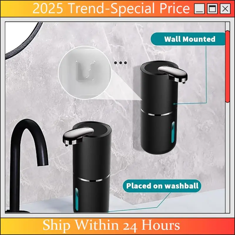 A61Z Deals Automatic Soap Dispenser 380ML Touchless Liquid Soap Dispense USB Rechargeable Foaming Soap Dispenser Forbathroom B
A61Z Deals Automatic Soap Dispenser 380ML Touchless Liquid Soap Dispense USB Rechargeable Foaming Soap Dispenser Forbathroom B