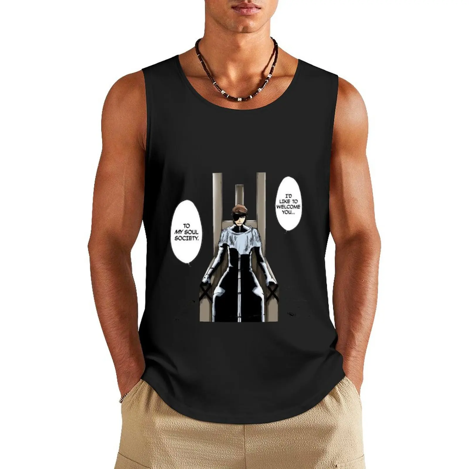 Yokoso Aizen Manga Panel Tank Top sports clothes for men Men's summer t-shirt cool things
Yokoso Aizen Manga Panel Tank Top sports clothes for men Men's summer t-shirt cool things