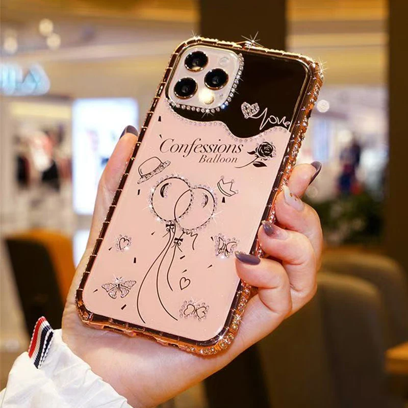 Luxury Diamond Women Frame Cover for cover iphone 14 15 Pro 12 13 15 Pro Max Case glitter metal bumps edging
Luxury Diamond Women Frame Cover for cover iphone 14 15 Pro 12 13 15 Pro Max Case glitter metal bumps edging