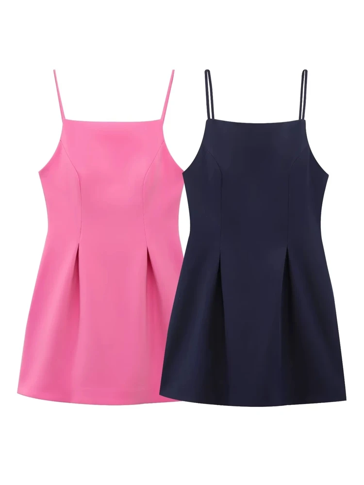 OUROPEAN ZTATION 2025 Summer New Female Edgy Slip dress Mini Skirt Hipster Woman Square Collar Sleeveless Dresses Ruffles Thin
OUROPEAN ZTATION 2025 Summer New Female Edgy Slip dress Mini Skirt Hipster Woman Square Collar Sleeveless Dresses Ruffles Thin