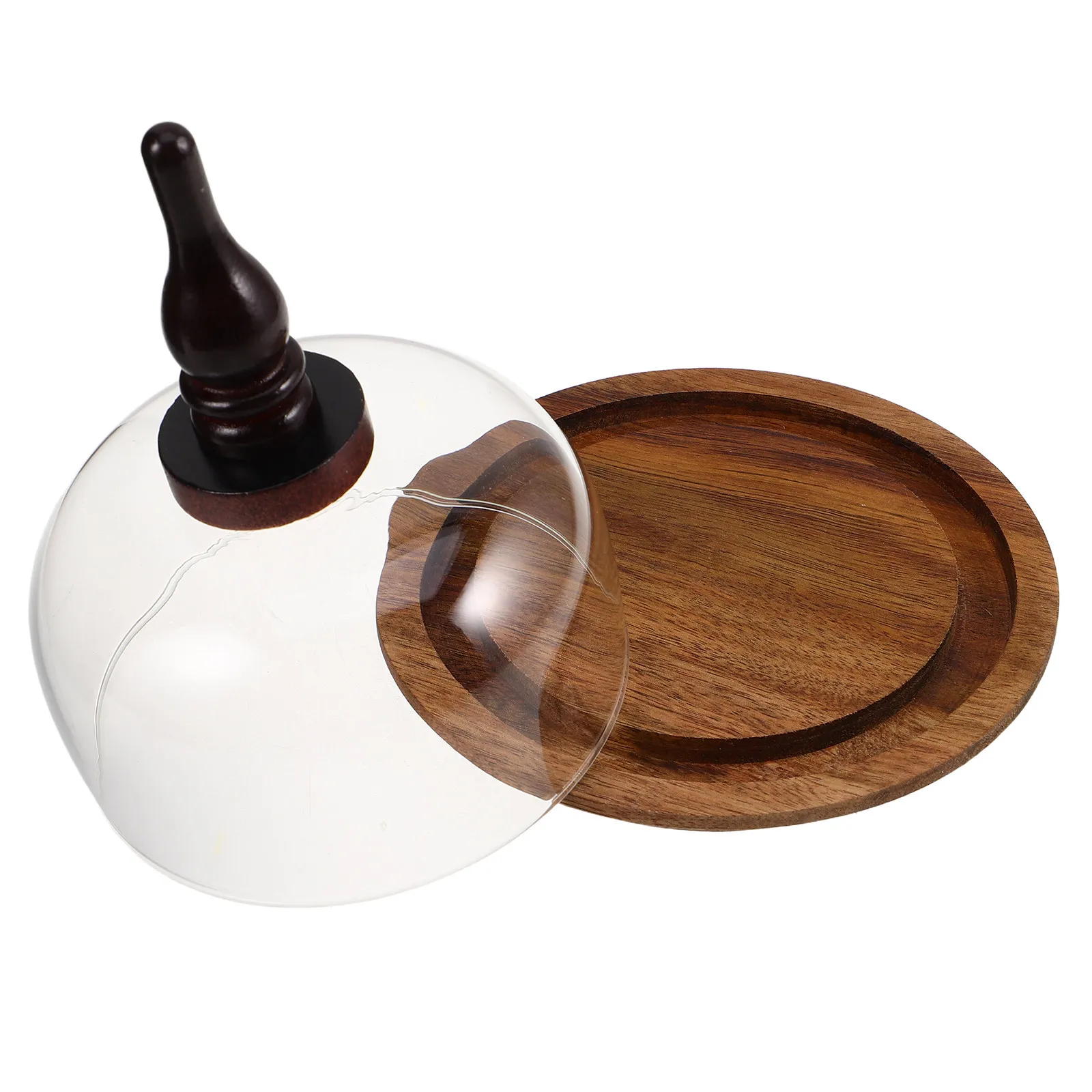 Rustic Wood Cake Stand with Clear Glass Dome Lid Dessert Display Plate for Parties Festivals Bakery Display Cake Saver Serving
Rustic Wood Cake Stand with Clear Glass Dome Lid Dessert Display Plate for Parties Festivals Bakery Display Cake Saver Serving