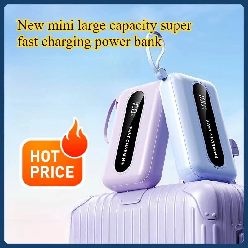 22.5 New Mini 20000mAh Large Capacity Super Fast Charge Power Bank with Built-in Cable
22.5 New Mini 20000mAh Large Capacity Super Fast Charge Power Bank with Built-in Cable