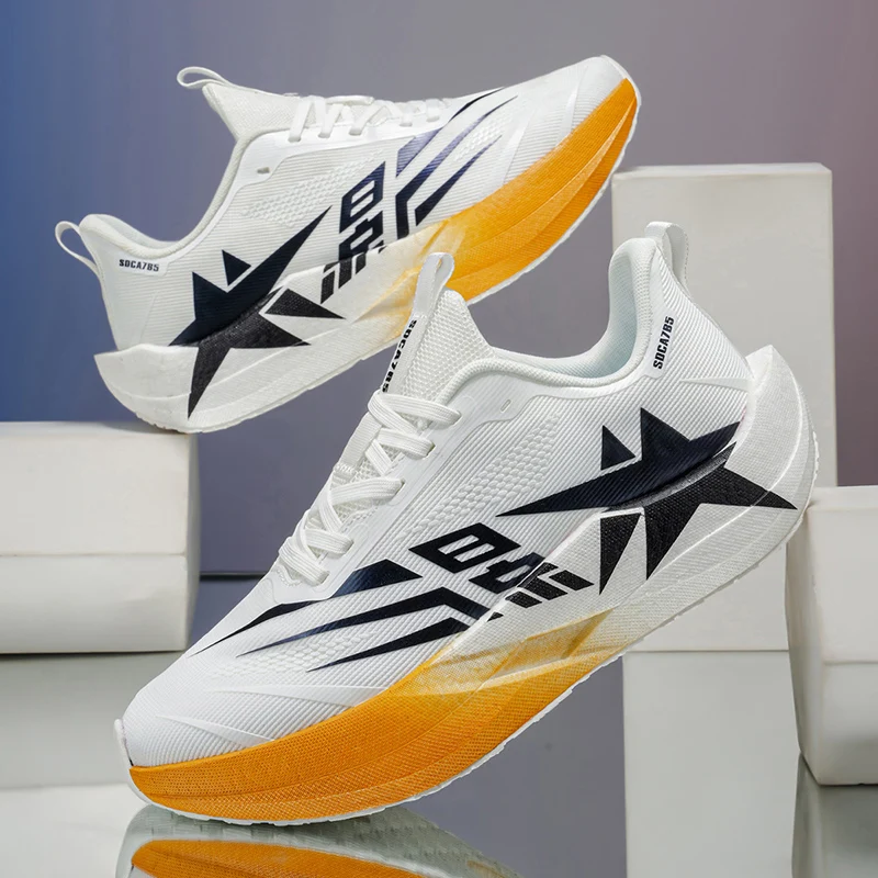 Men Gradient Thick CushionRunning Sneakers Star Print Breathable Mesh Shock Absorb Lightweight Marathon Athletic Sports Trainers
Men Gradient Thick CushionRunning Sneakers Star Print Breathable Mesh Shock Absorb Lightweight Marathon Athletic Sports Trainers