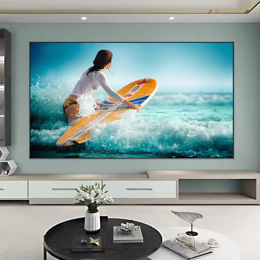 SCREEN PRO 2025 NEW 135 inch Anti Laser speckle 3D 4K Grey Projector Screen 16:9 Fixed Frame Screen for (Tri-) Laser Projector
SCREEN PRO 2025 NEW 135 inch Anti Laser speckle 3D 4K Grey Projector Screen 16:9 Fixed Frame Screen for (Tri-) Laser Projector