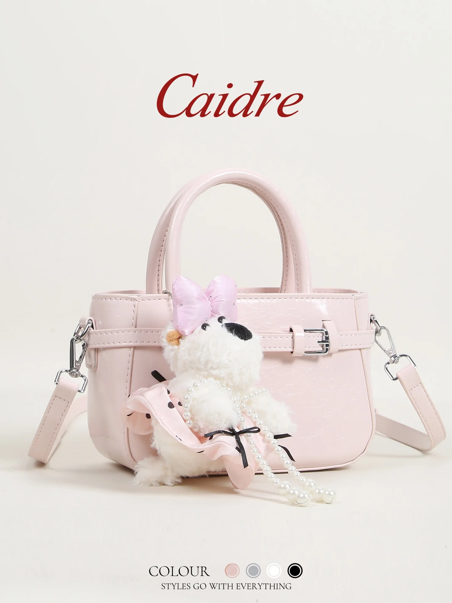 Caidre Adorable Dog Small Tote Bag Women's Handbag Crossbody Shoulder Bag Soft PU Leather Korean Style Casual Pure Color
Caidre Adorable Dog Small Tote Bag Women's Handbag Crossbody Shoulder Bag Soft PU Leather Korean Style Casual Pure Color