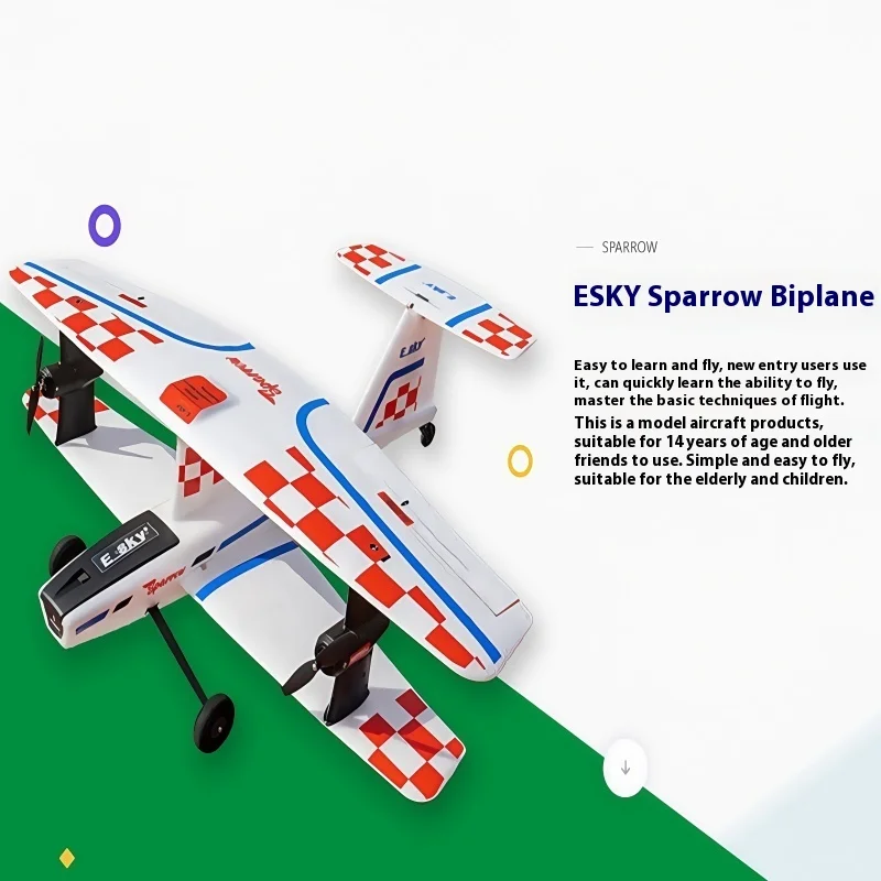 2,4G радиоуправляемый самолет ESky Sparrow 4CH 620 мм размах крыльев тренировочный самолет с одним крылом модель уличного самолета игрушка для детей и взрослых подарки
2,4G радиоуправляемый самолет ESky Sparrow 4CH 620 мм размах крыльев тренировочный самолет с одним крылом модель уличного самолета игрушка для детей и взрослых подарки