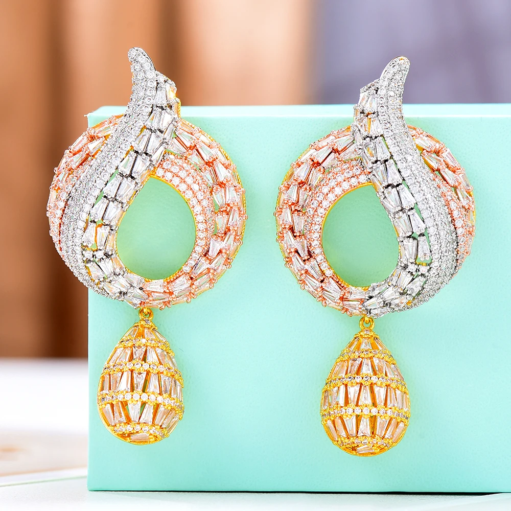 Missvikki Luxury CLAWS Trendy Big Earrings Trendy Cubic Zircon Indian Earrings for women Wedding Engagement Party JEWELRY GIFT
Missvikki Luxury CLAWS Trendy Big Earrings Trendy Cubic Zircon Indian Earrings for women Wedding Engagement Party JEWELRY GIFT
