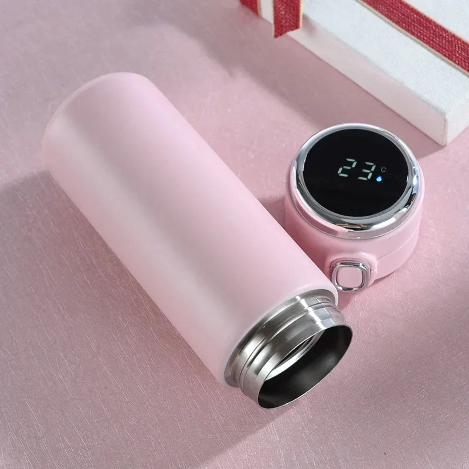 420ml Smart Temperature Display Thermos Cup Cute Vacuum Flasks Thermos Water Bottle Coffee Mug Stainless Steel Portable Thermos
420ml Smart Temperature Display Thermos Cup Cute Vacuum Flasks Thermos Water Bottle Coffee Mug Stainless Steel Portable Thermos