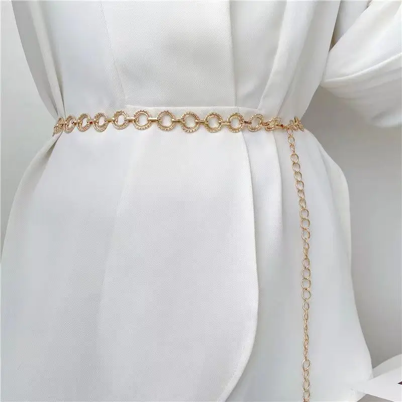 Versatile Metal Ring Belt Retro Slim Waist Chain Women's Fashion Suit Adjustable Chain Waist Accessories
Versatile Metal Ring Belt Retro Slim Waist Chain Women's Fashion Suit Adjustable Chain Waist Accessories