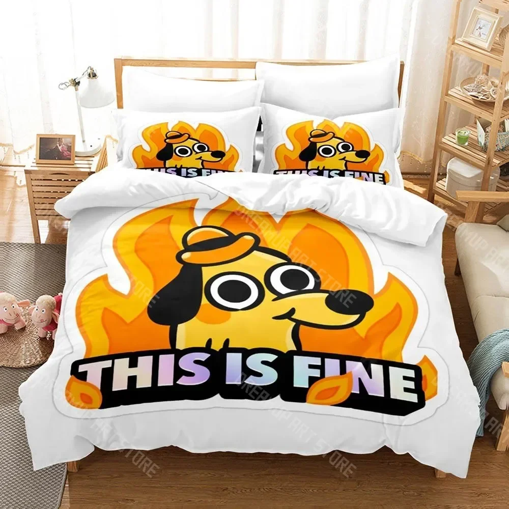 3D Print This Is Fine Комплект постельного белья Single Twin Full Queen King Size Комплект постельного белья для взрослых и детей Комплекты пододеяльников для спальни 3D Простыня в стиле аниме
3D Print This Is Fine Комплект постельного белья Single Twin Full Queen King Size Комплект постельного белья для взрослых и детей Комплекты пододеяльников для спальни 3D Простыня в стиле аниме