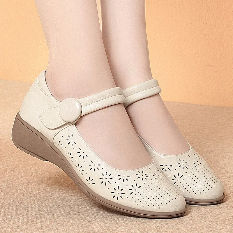 All Match Breathable Comfortable Genuine Leather Shoes Women Mary Janes 2026 Spring Summer Hole Shoes Flats Office Mom Daily
All Match Breathable Comfortable Genuine Leather Shoes Women Mary Janes 2026 Spring Summer Hole Shoes Flats Office Mom Daily