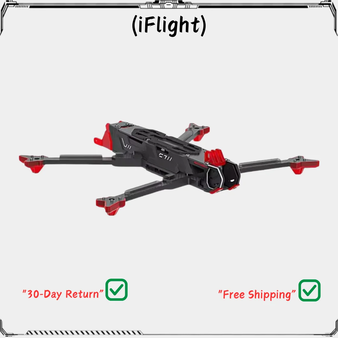 IFlight SH CineLR 7 Комплект рамок O4 7 дюймов (DeadCat) Колесная база 334 мм с рычагом 6 мм для воздушного блока O4 RC FPV Drone
IFlight SH CineLR 7 Комплект рамок O4 7 дюймов (DeadCat) Колесная база 334 мм с рычагом 6 мм для воздушного блока O4 RC FPV Drone