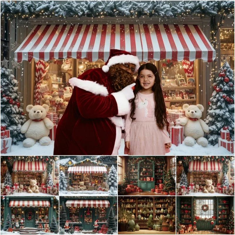 Christmas Gifts Shop Backdrop Santa Claus Snow Pine Trees Baby Kids Family Holiday Xmas Party Decor Photography Background Props
Christmas Gifts Shop Backdrop Santa Claus Snow Pine Trees Baby Kids Family Holiday Xmas Party Decor Photography Background Props