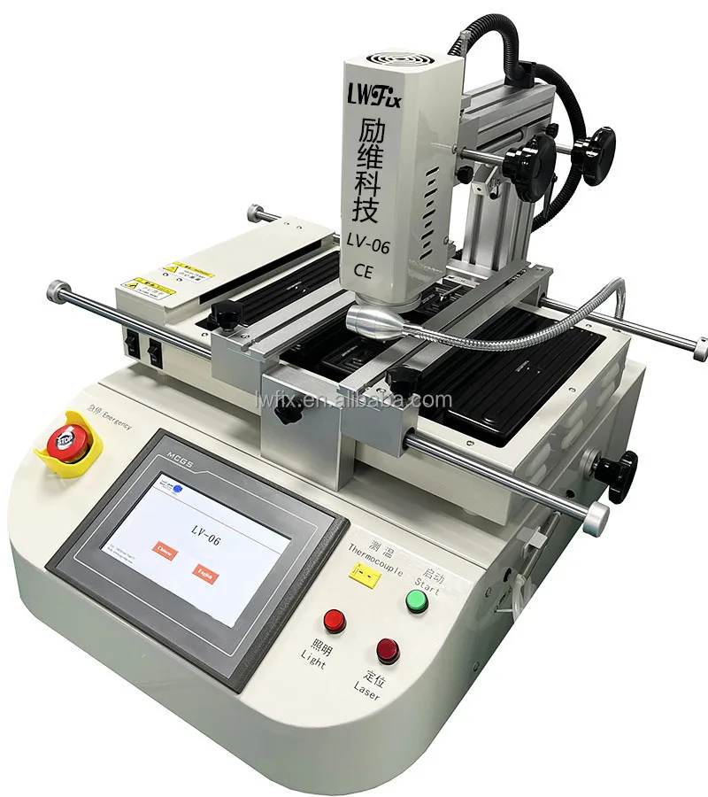 LV-06 Infrared BGA Rework Soldering Station For Laptop Motherboard Mobile Phone Repairing Machine Reballing Kit Tools
LV-06 Infrared BGA Rework Soldering Station For Laptop Motherboard Mobile Phone Repairing Machine Reballing Kit Tools