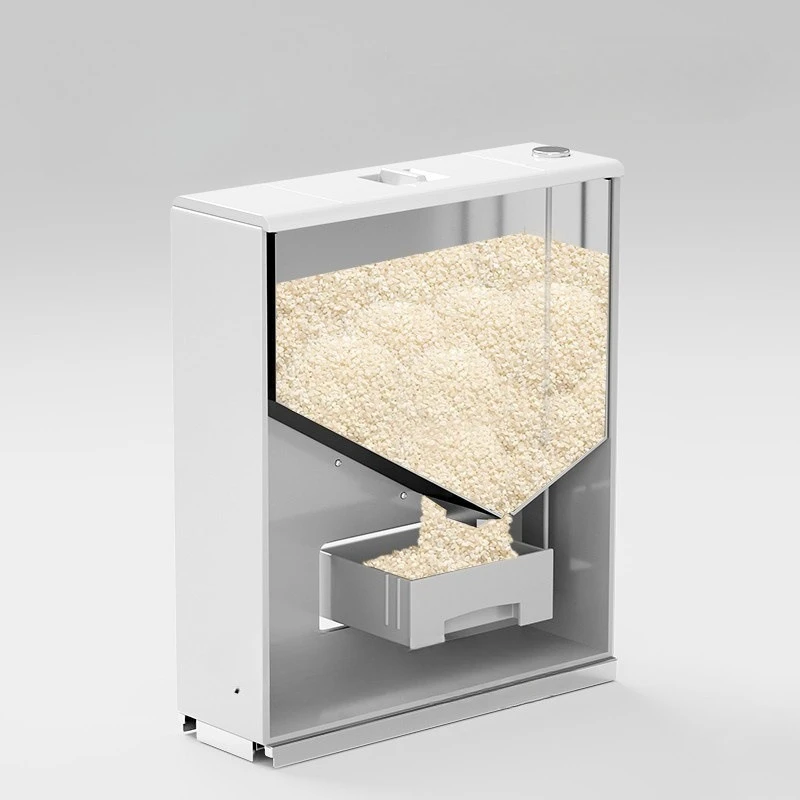 Kitchen cabinets, rice box, embedded stainless steel drawer type narrow rice tank
Kitchen cabinets, rice box, embedded stainless steel drawer type narrow rice tank
