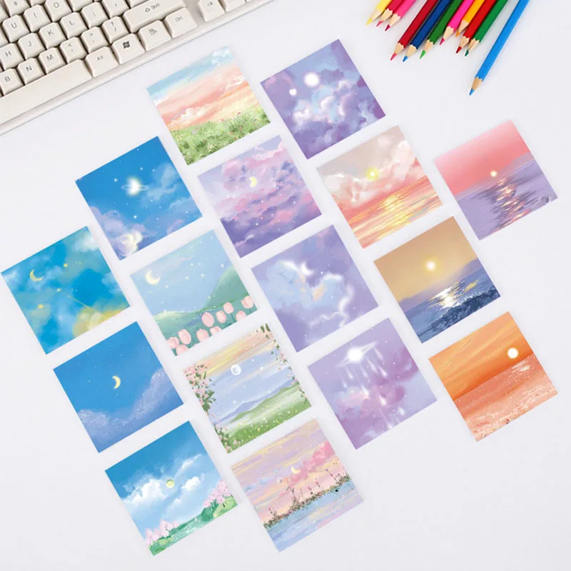 80 pcs/lot Kawaii Starry Sky Memo Pad Sticky Note Cute N Times Stationery Label Notepad Post Office School Supplies
80 pcs/lot Kawaii Starry Sky Memo Pad Sticky Note Cute N Times Stationery Label Notepad Post Office School Supplies